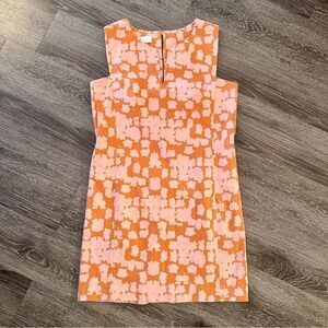 This Is Corey Cor|y Orange Pink Sleeveless Dress